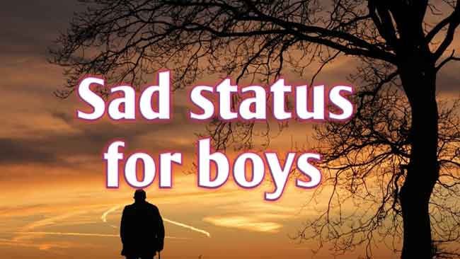 sad status for boys