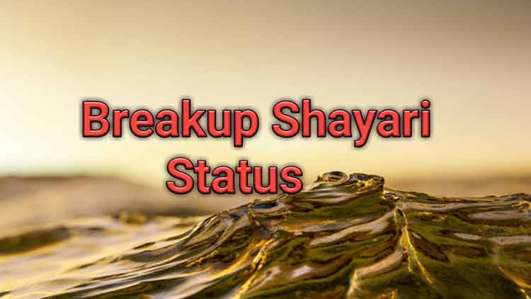 Breakup shayari status in hindi