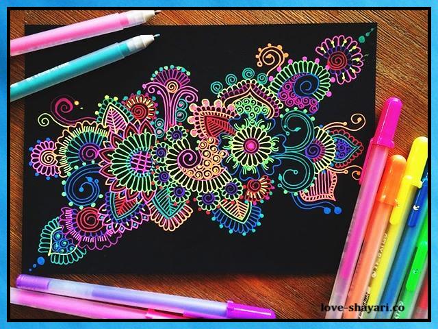 colourful mandala art