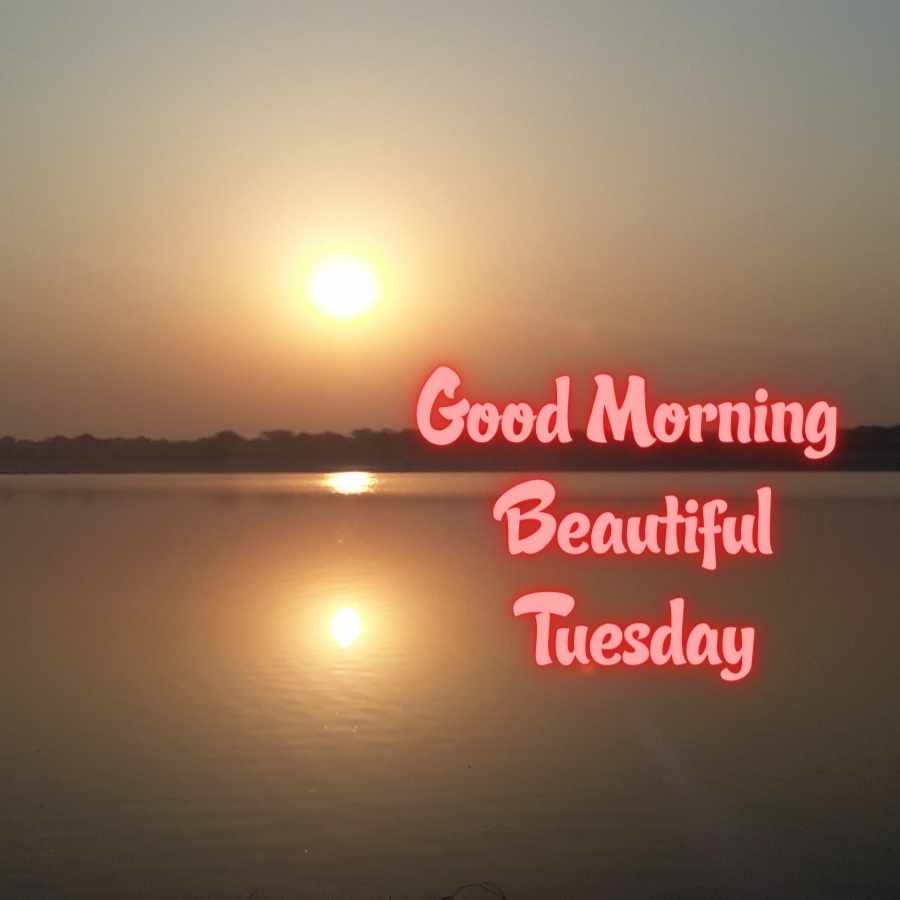 good morning with happy tuesday