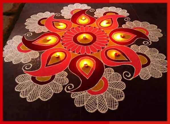 freehand diwali rangoli designs
