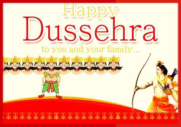 happy dussehra to you and your family images
