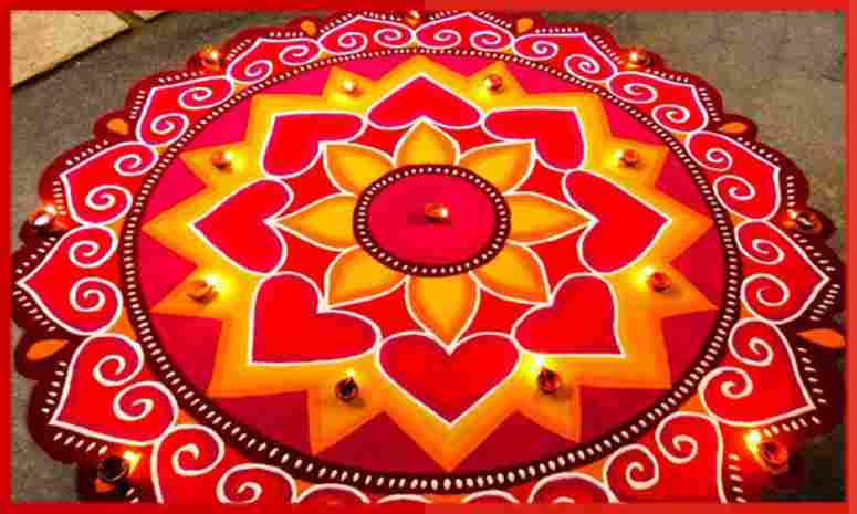 round rangoli designs for diwali
