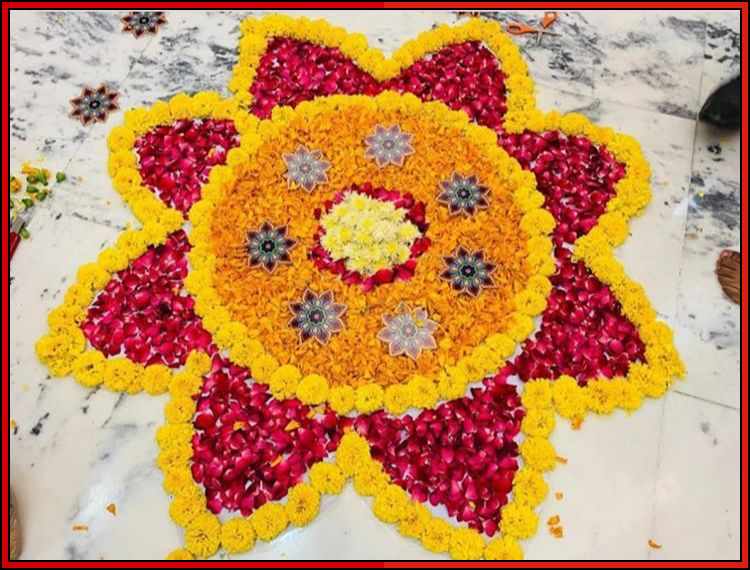 flower rangoli designs for competition
