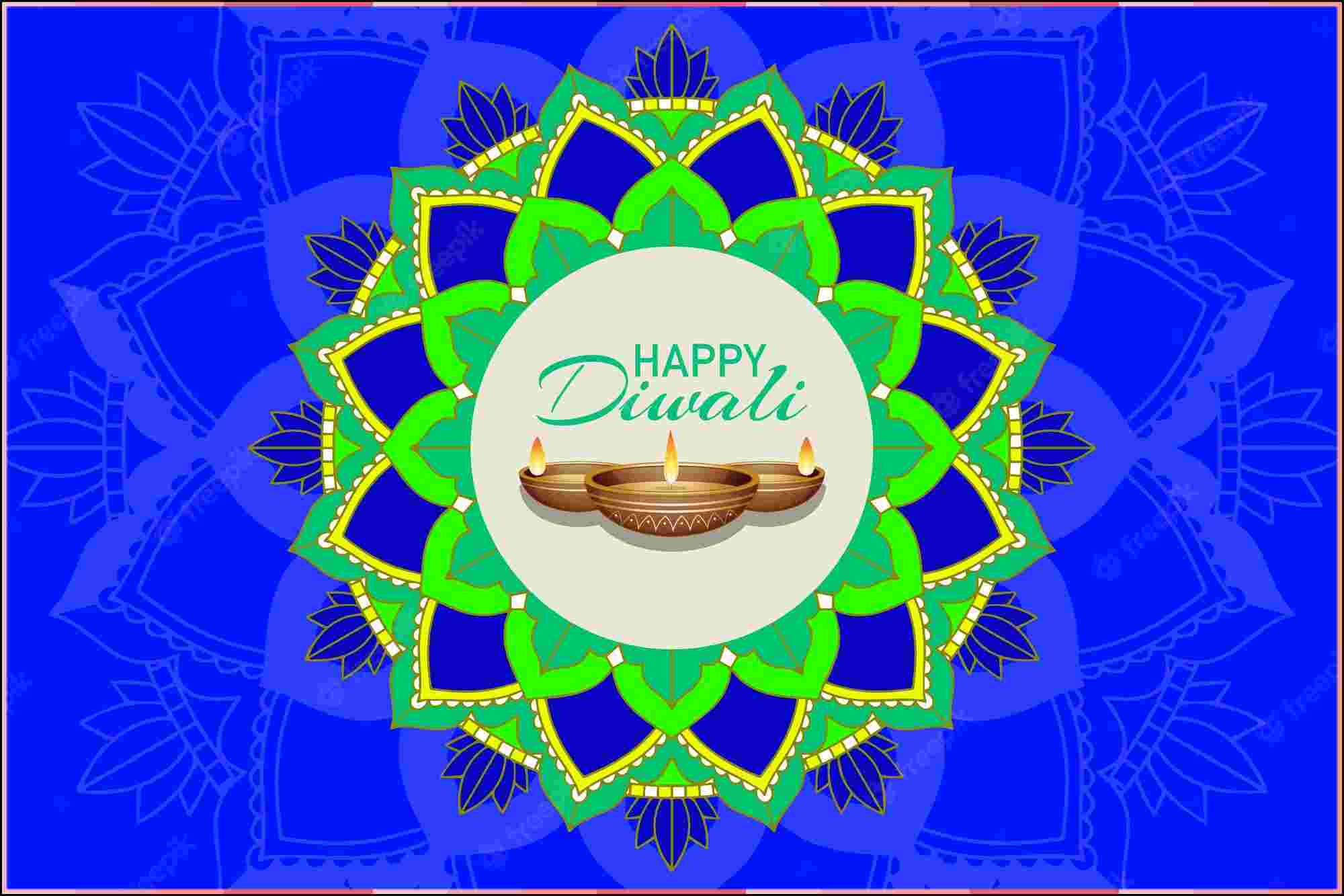 background with mandala pantern happy diwali festival 1308 70536