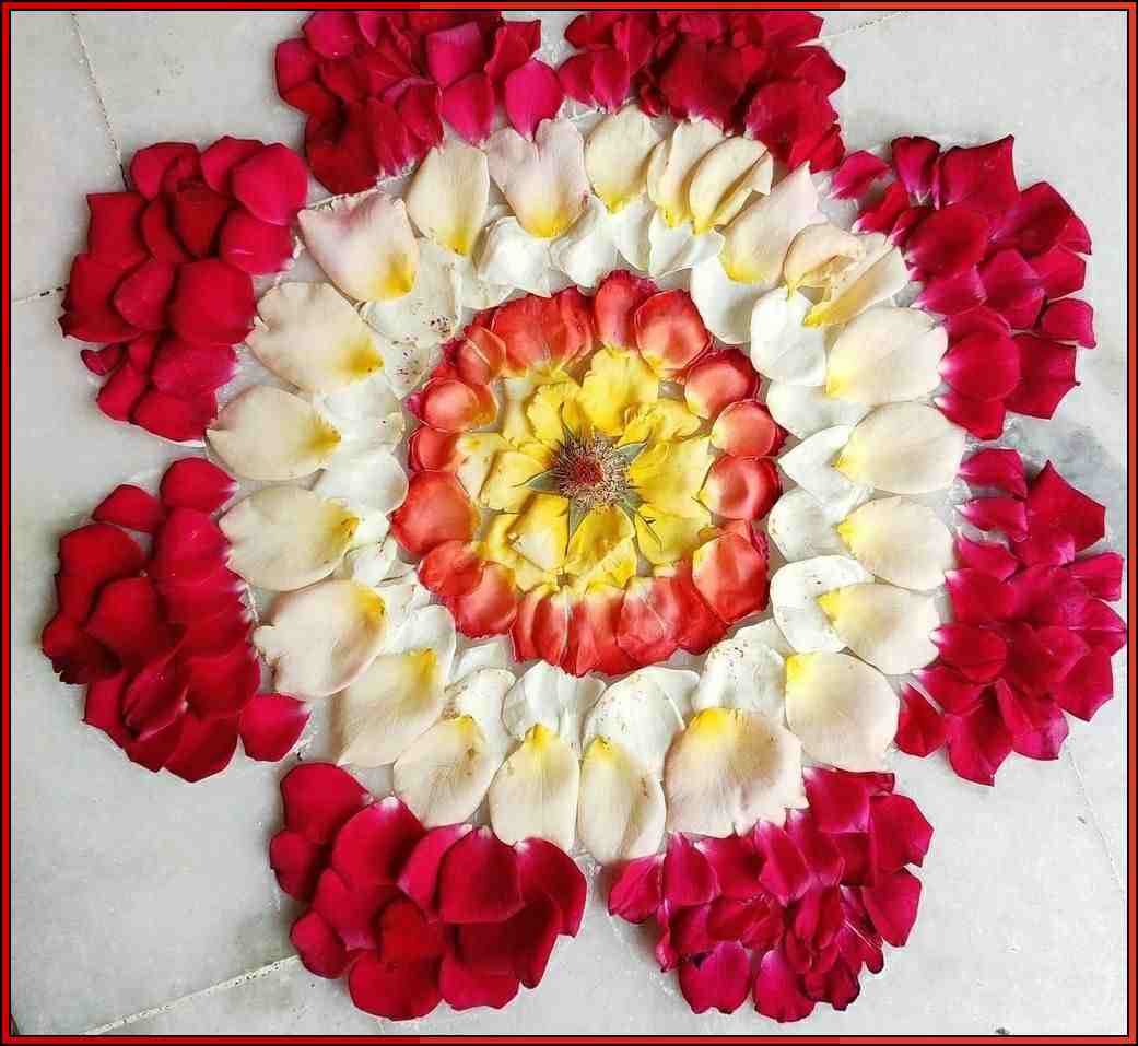 flower rangoli

