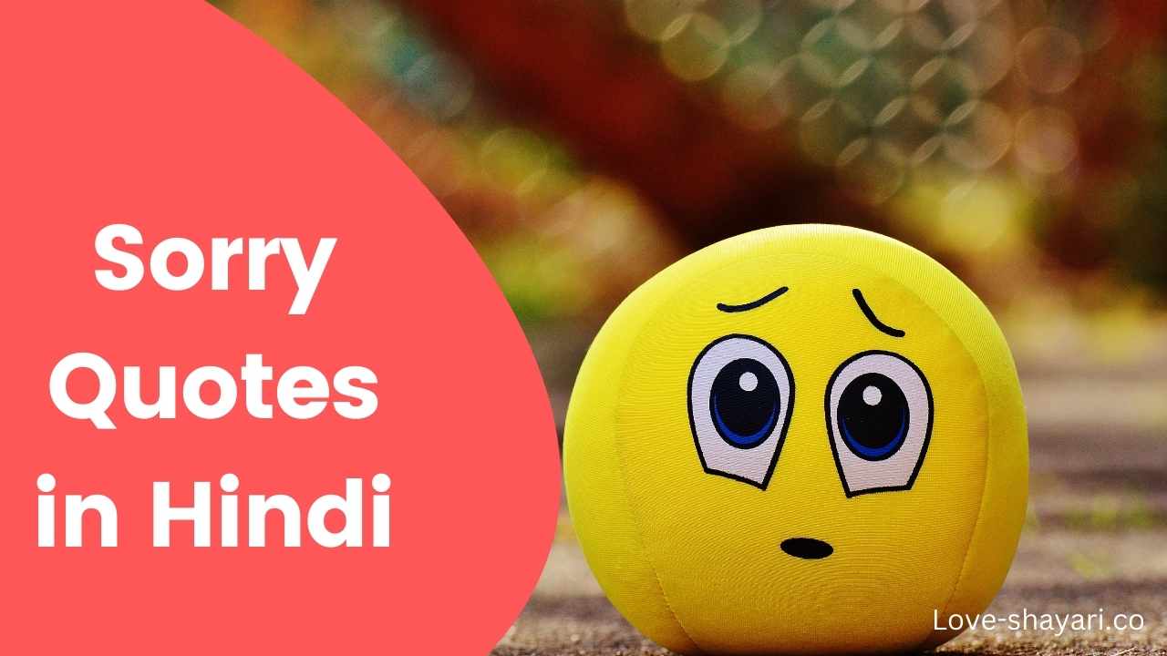 Sorry Quotes in hindi