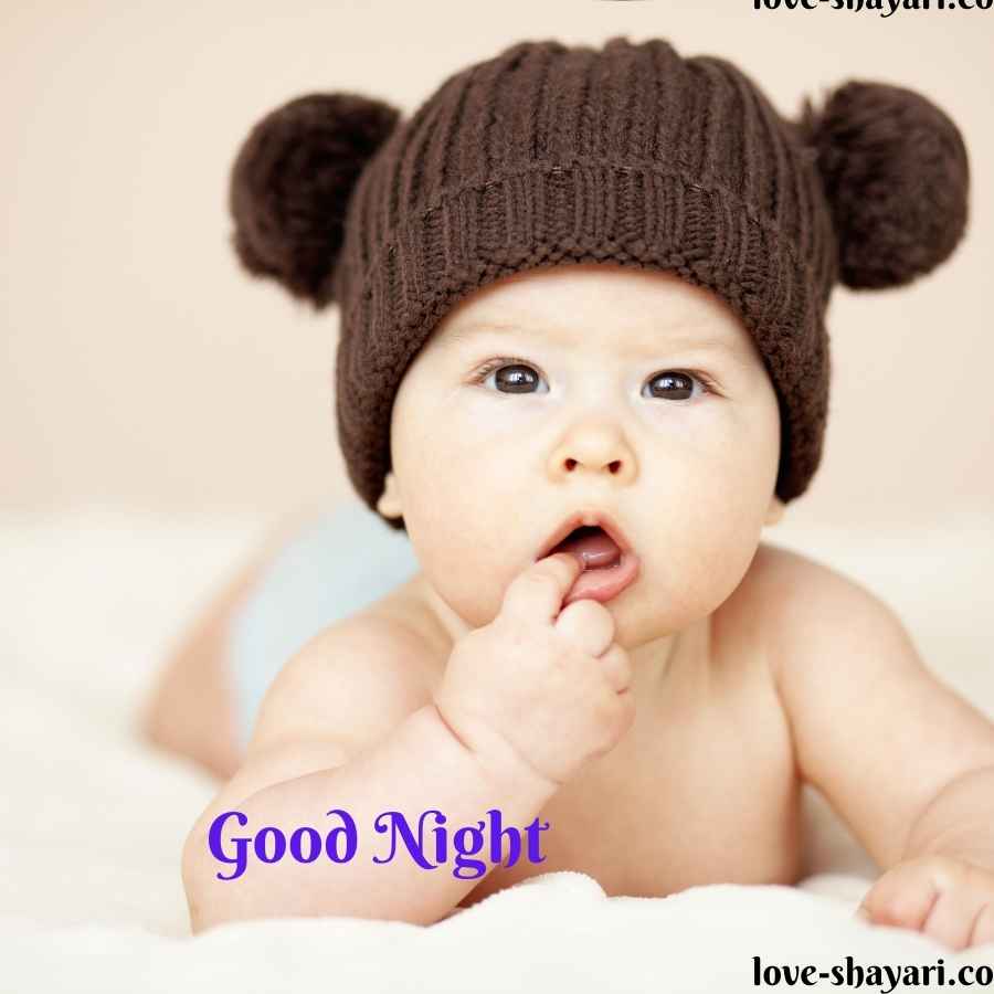 good night with baby images