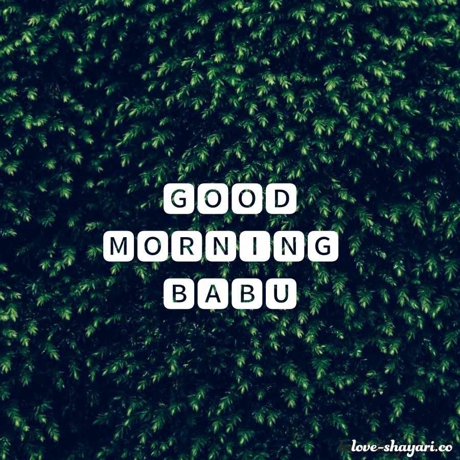 cute good morning images for babu