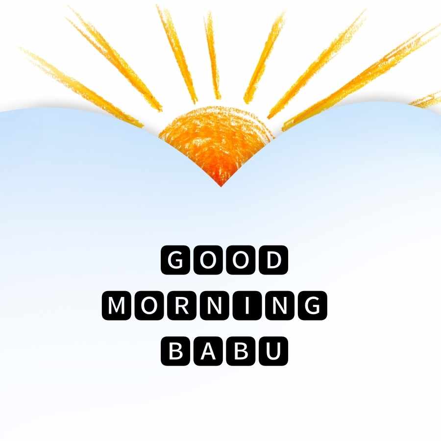 good morning kiss images for babu
