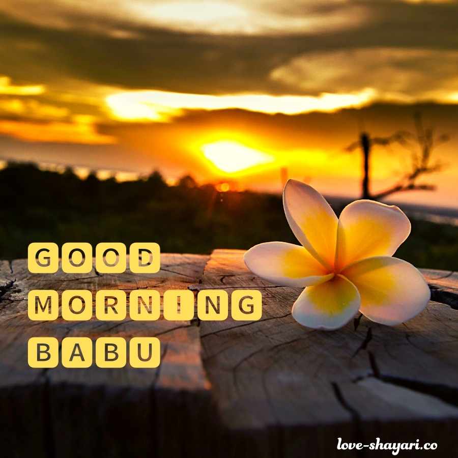 romantic good morning for babu