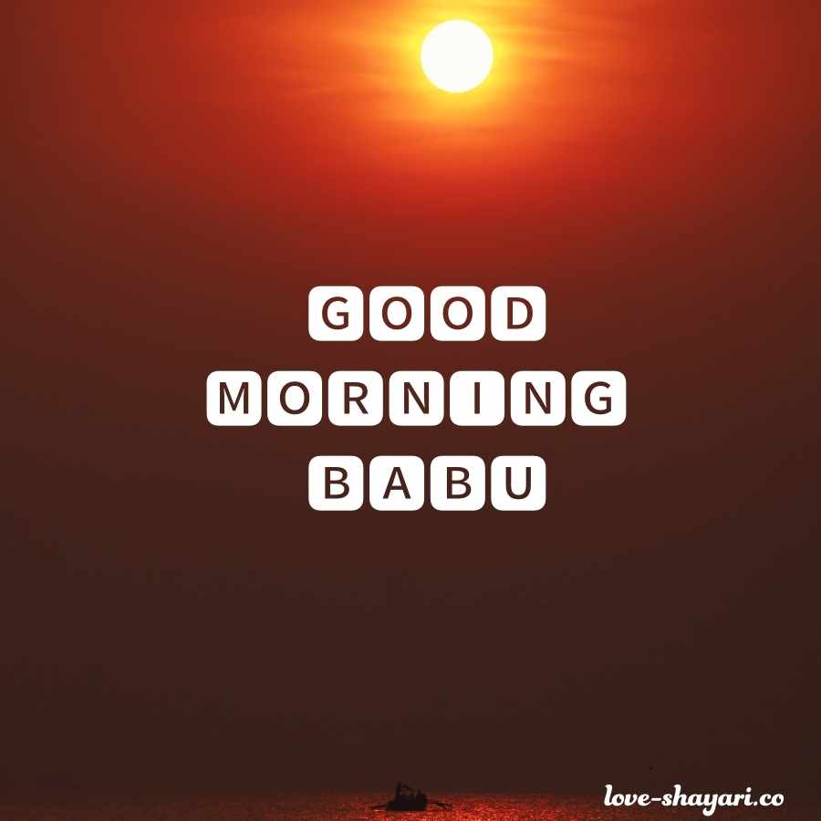 good morning images for babu