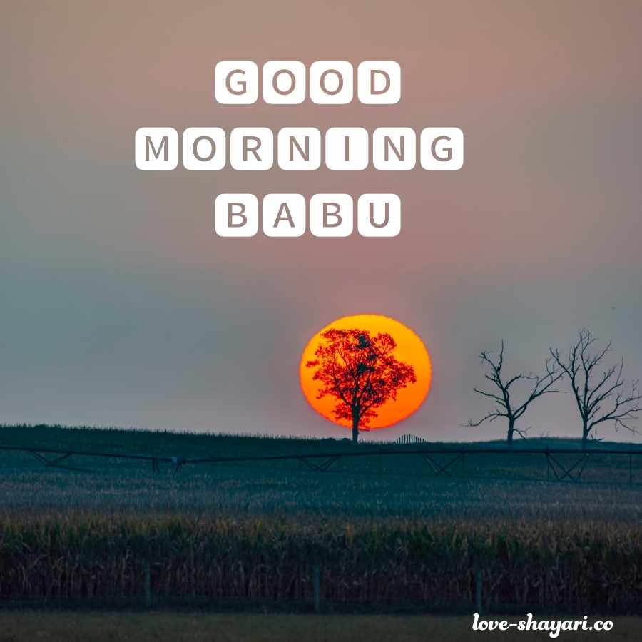 good morning babu