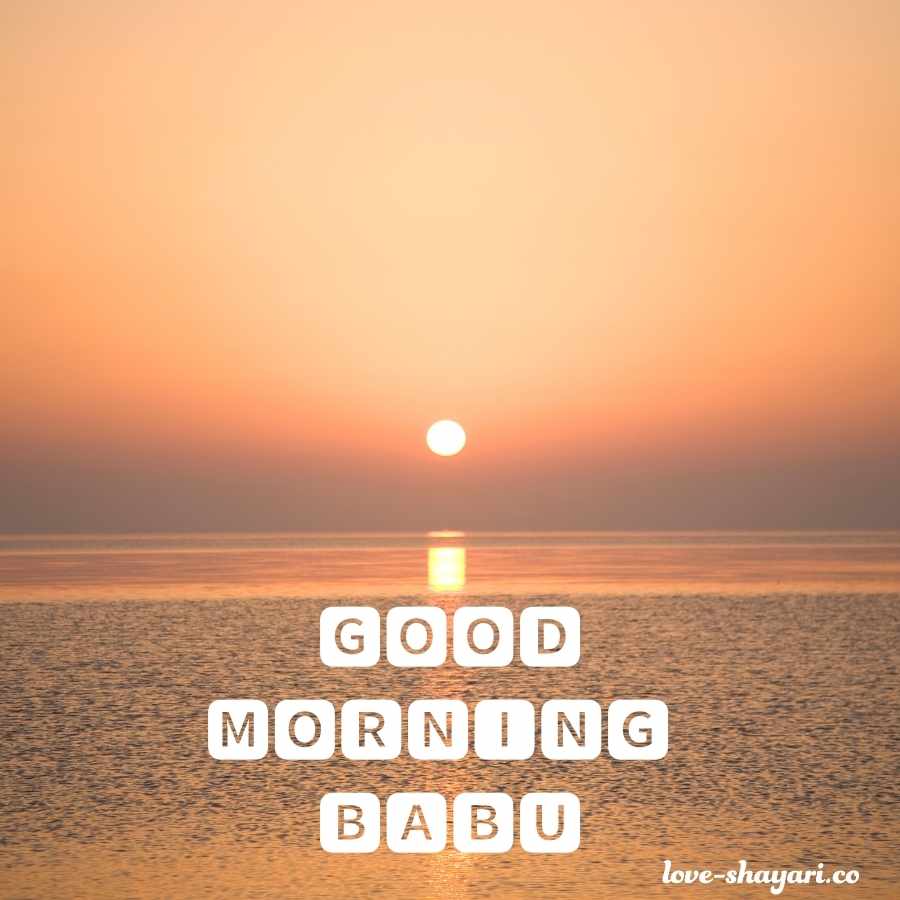 best good morning image for babu