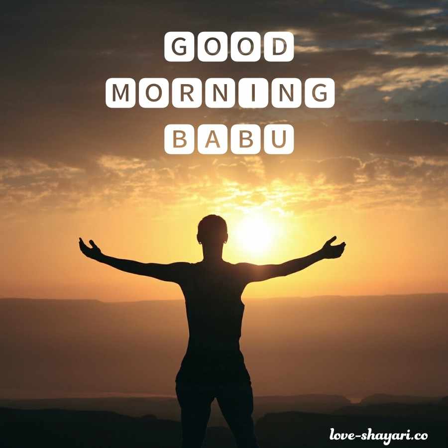 cute good morning image for babu