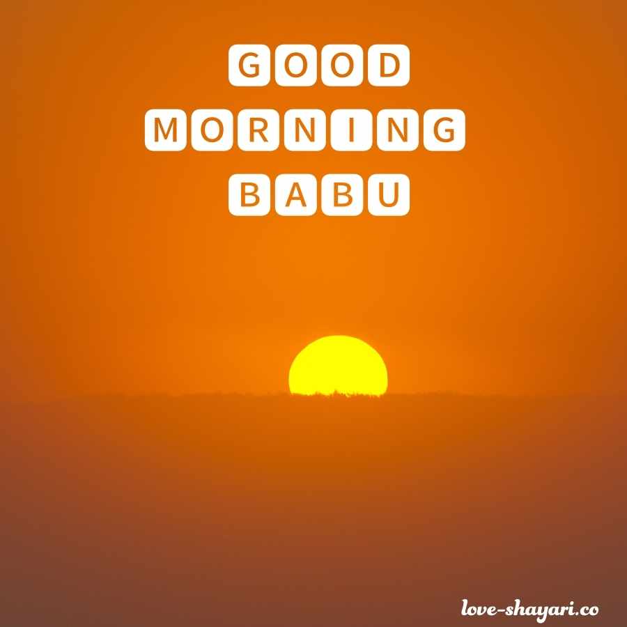 good morning image to babu