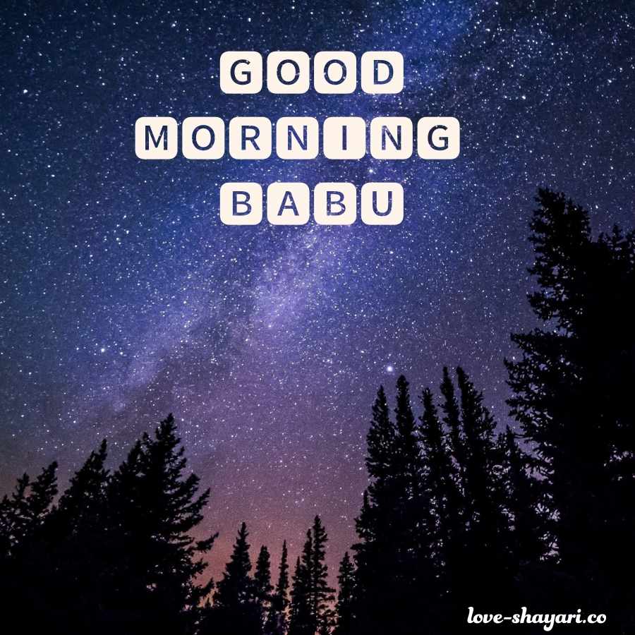 romantic good morning for babu