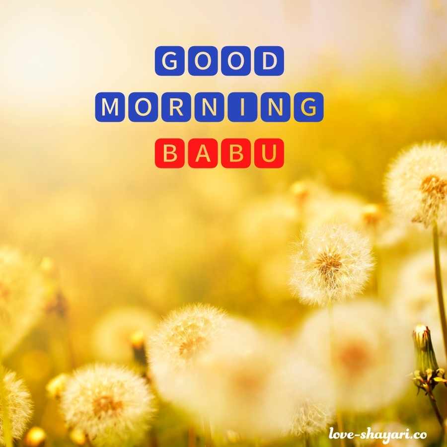 good morning image for babu