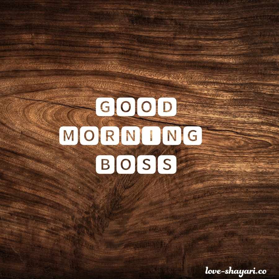 good morning to boss images