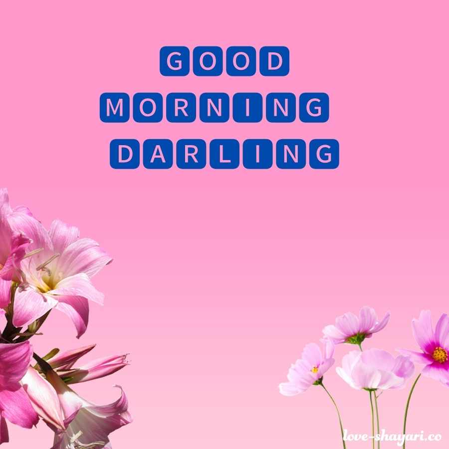 good morning i love you darling