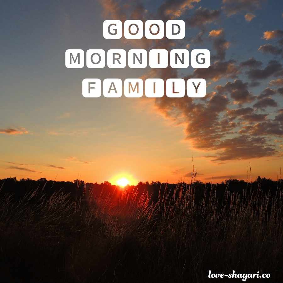 family morning images