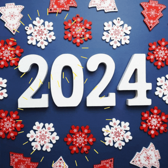 happy new year 2024 gif
